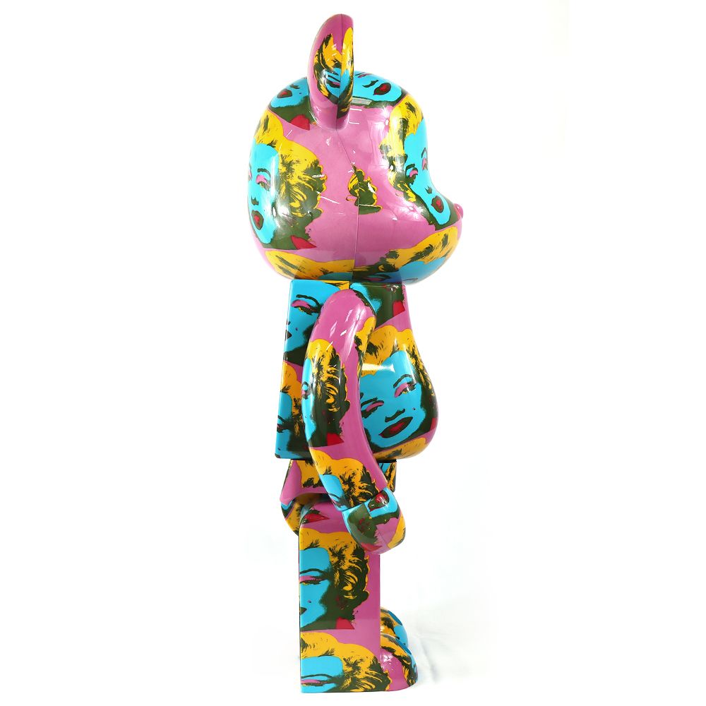 1000% Bearbrick Andy Warhol Marilyn Monroe Version 2 Collectible Art Toy - Perfect for Home Display, Office Decor & Pop Culture Enthusiasts