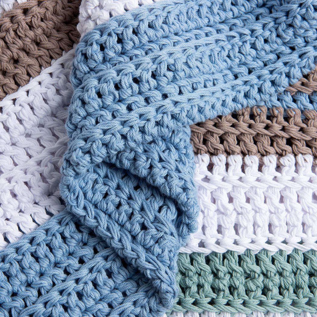 Beachdream Blanket Crochet Kit - DIY Crocheting Supplies for Beginners & Adults - Soft Yarn & Hook Included - Perfect for Beach Picnics, Camping & Cozy Home Decor