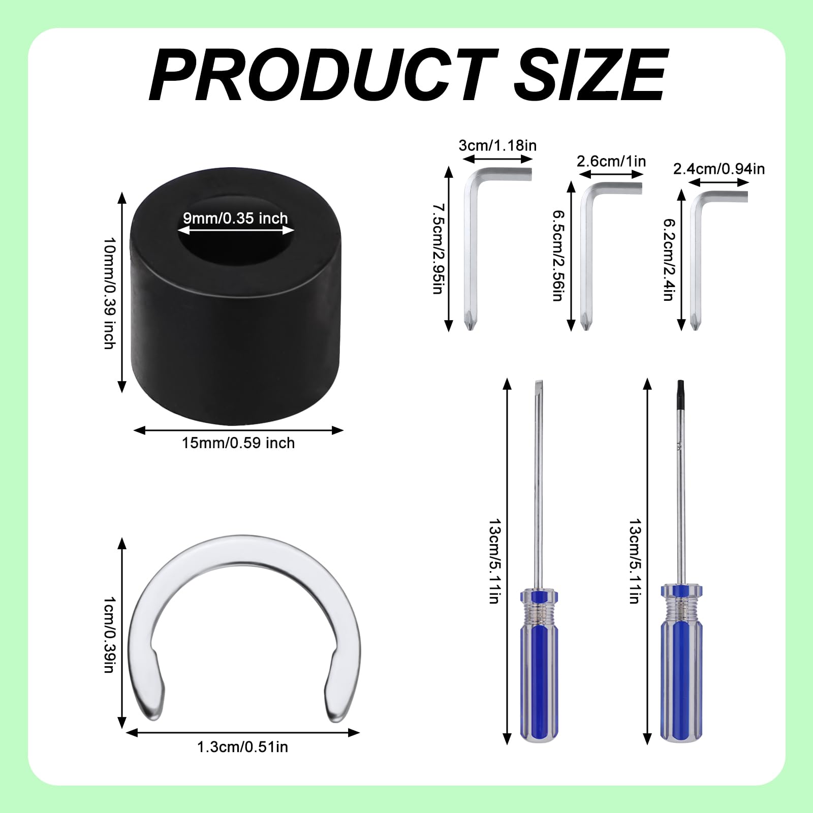 8-Piece Rubber Roller Replacement Kit for Cricut Maker & Maker 3 - Includes Anti-Slip Retaining Rings & All Repair Tools - DIY Craft Machine Maintenance Solution for Vinyl Cutting & Scrapbooking Projects