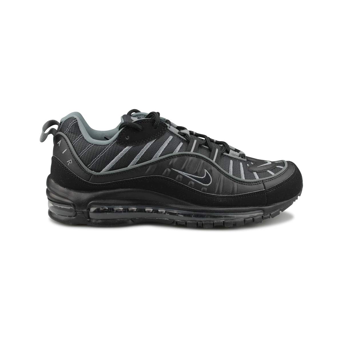 Nike Air Max 98 Men's Running & Casual Sneakers - Black/White (Ci3693-002) - Size 12 | Comfortable Athletic Shoes for Jogging, Gym Workouts & Everyday Wear