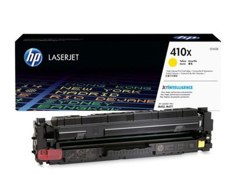 HP 410X Yellow High Yield Toner Cartridge - Compatible with HP M377, M477, M452 Printers - Perfect for Office & Home Printing Needs