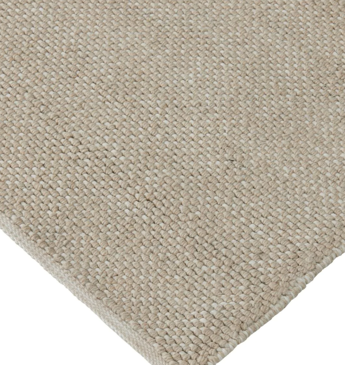Premium Andorra Outdoor Rug in Oatmeal - 200cm x 300cm (6.6ft x 9.8ft) All-Weather Waterproof Patio Rug for Deck, Poolside, and Garden Decor