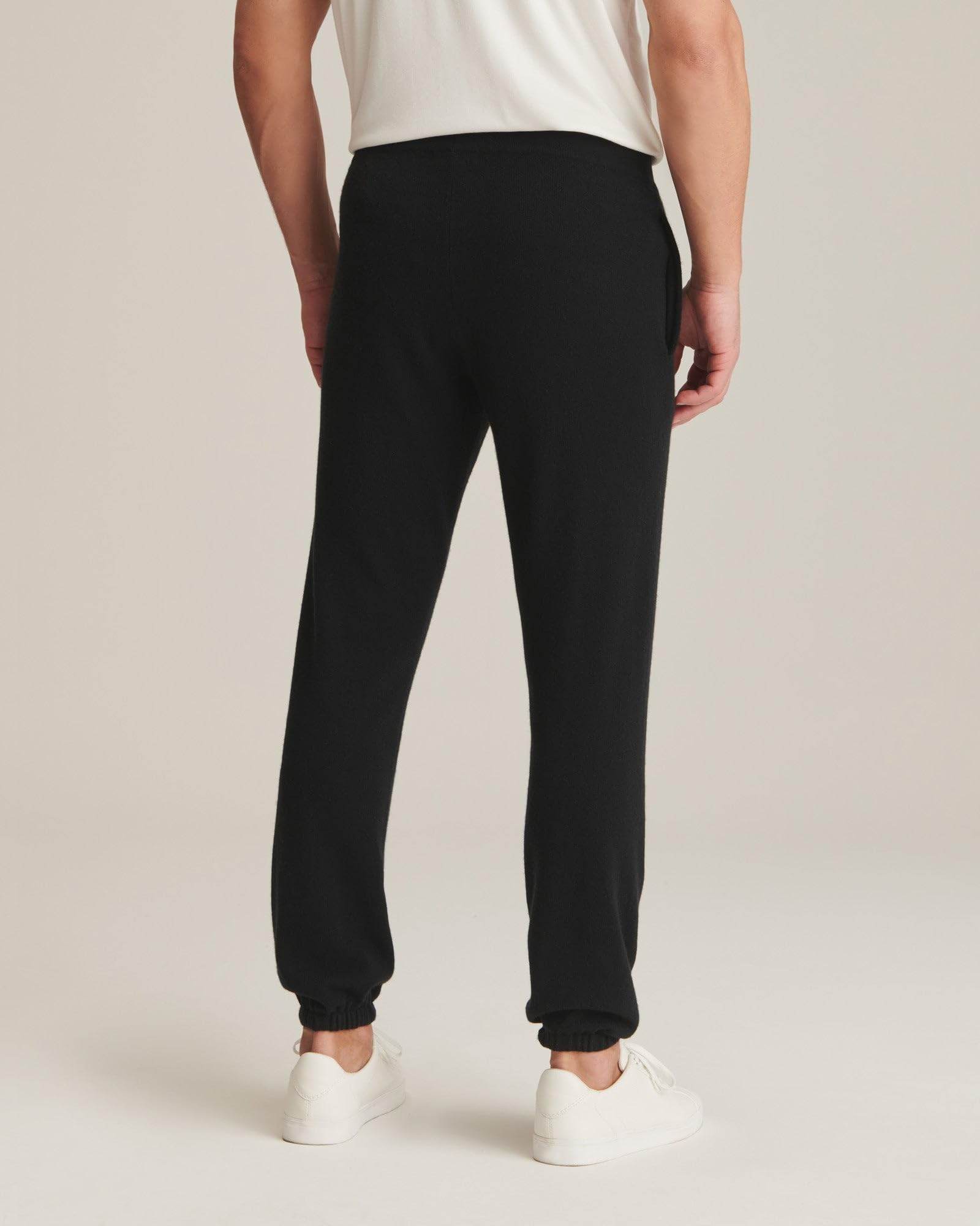 Eco-Friendly Men's Recycled Cashmere Joggers - Soft Lounge Pants for Home, Travel & Casual Wear