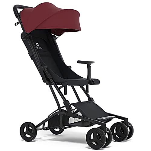 ShaHa Lightweight Stroller for Toddlers - Compact Foldable Travel Stroller with Swivel Wheels, One-Step Brake & Adjustable Canopy - Perfect for Airplane Travel, Shopping, and Daily Walks
