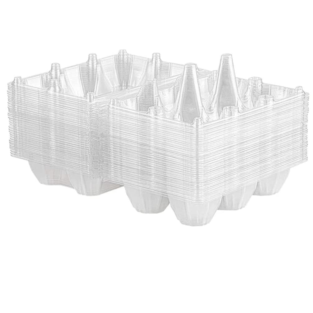 Angoily 20-Piece Clear Plastic Egg Carton – Bulk Small Egg Holder for Chicken Eggs, Refrigerator Storage Tray – Perfect for Groceries, Farmers, and Family Fridge Organization (Holds 15 Eggs)