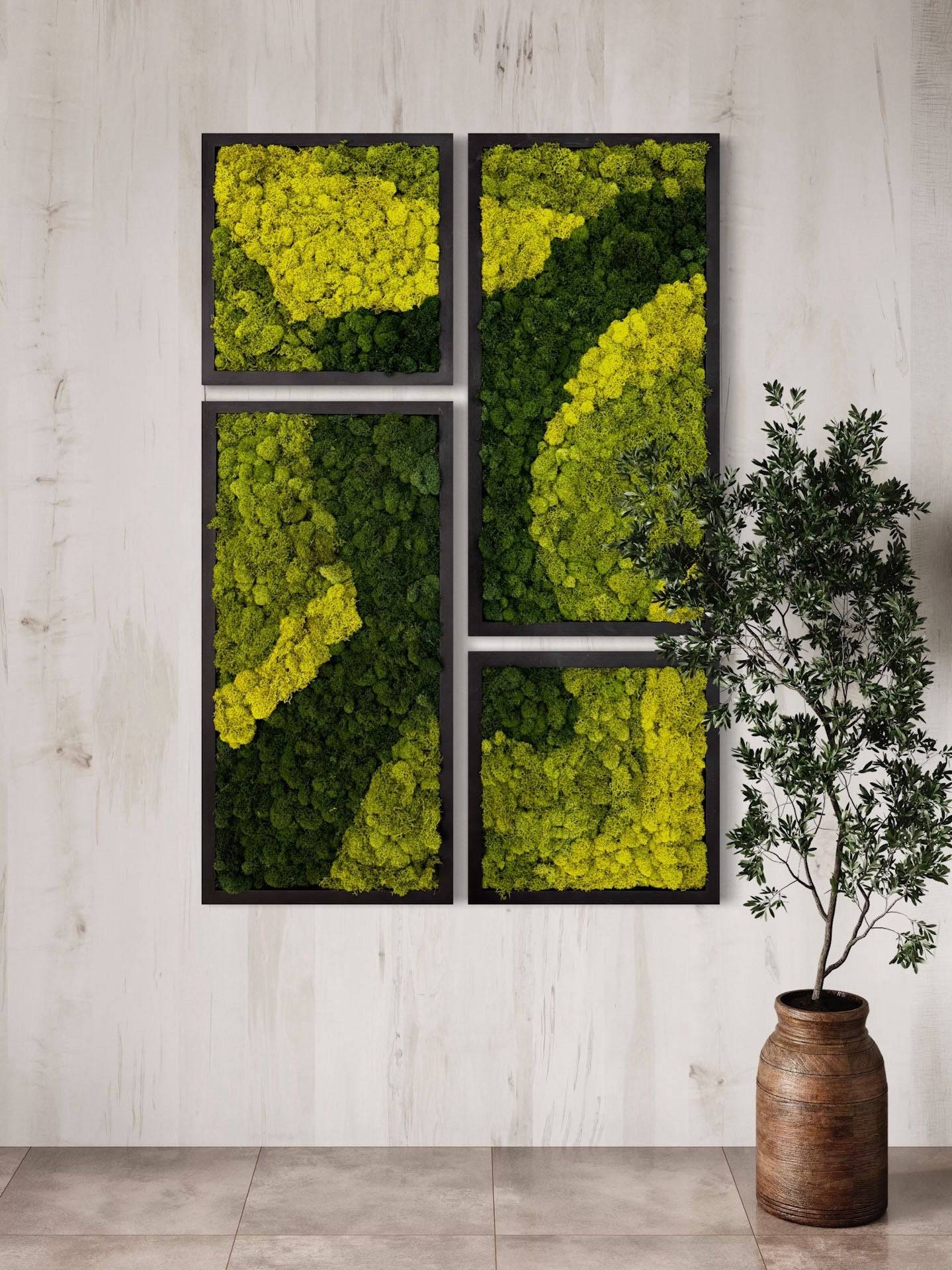 DIY Mosaic Moss Art Kits - Creative Wall Decor for Home, Office & Gifts - Eco-Friendly Botanical Art Projects for Relaxation & Stress Relief