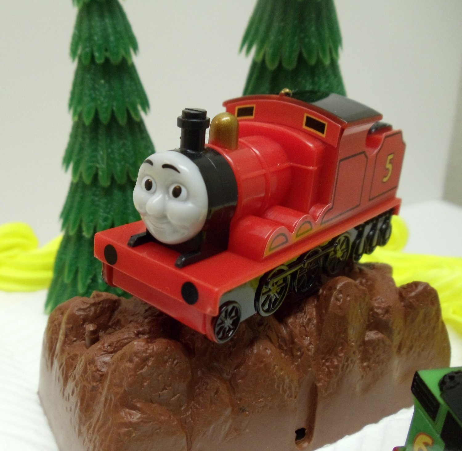 Thomas the Train Birthday Cake Topper Set - Unique Design for Kids' Birthday Party Decorations | Perfect for Train-Themed Cakes and Party Supplies