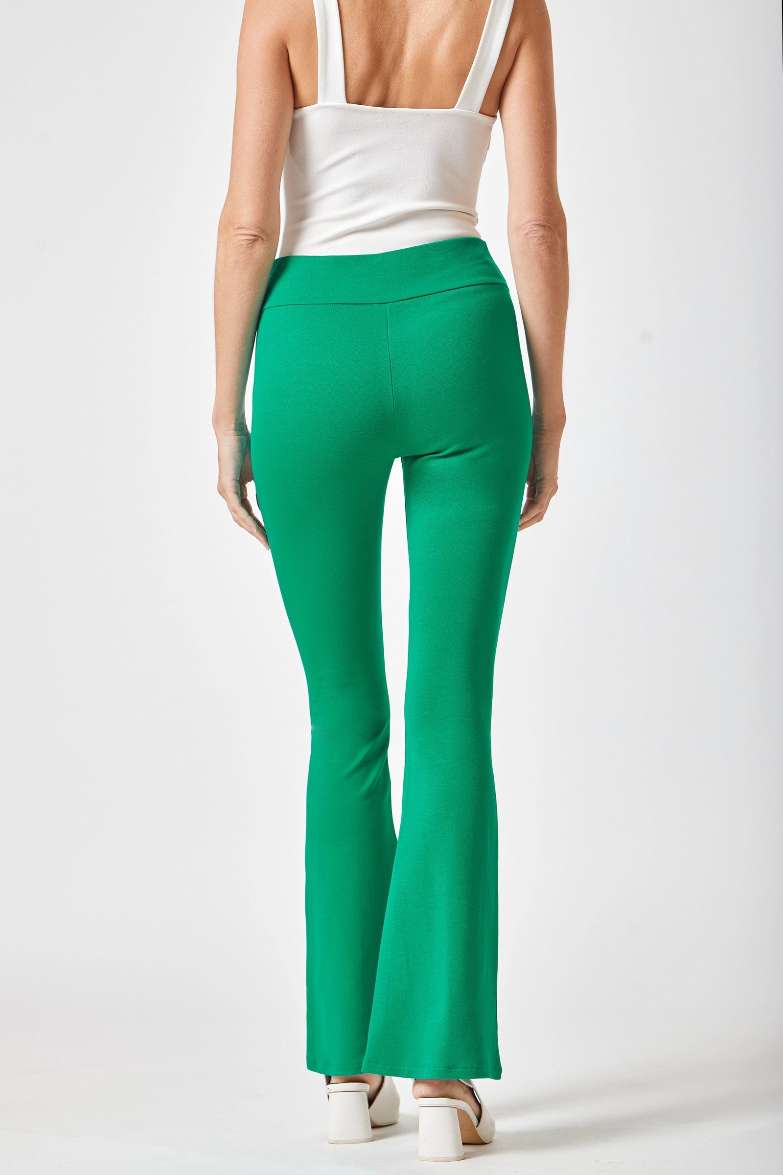 Magic Flare Pants for Women - 11 Vibrant Colors | High Waisted Wide Leg Trousers | Perfect for Casual Wear, Office & Date Nights