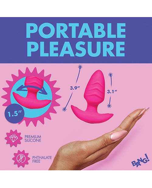 Remote Control Rechargeable Rotating Vibrating Silicone Butt Plug - Pink | Adult Toy for Couples & Solo Play, BDSM & Sensual Exploration