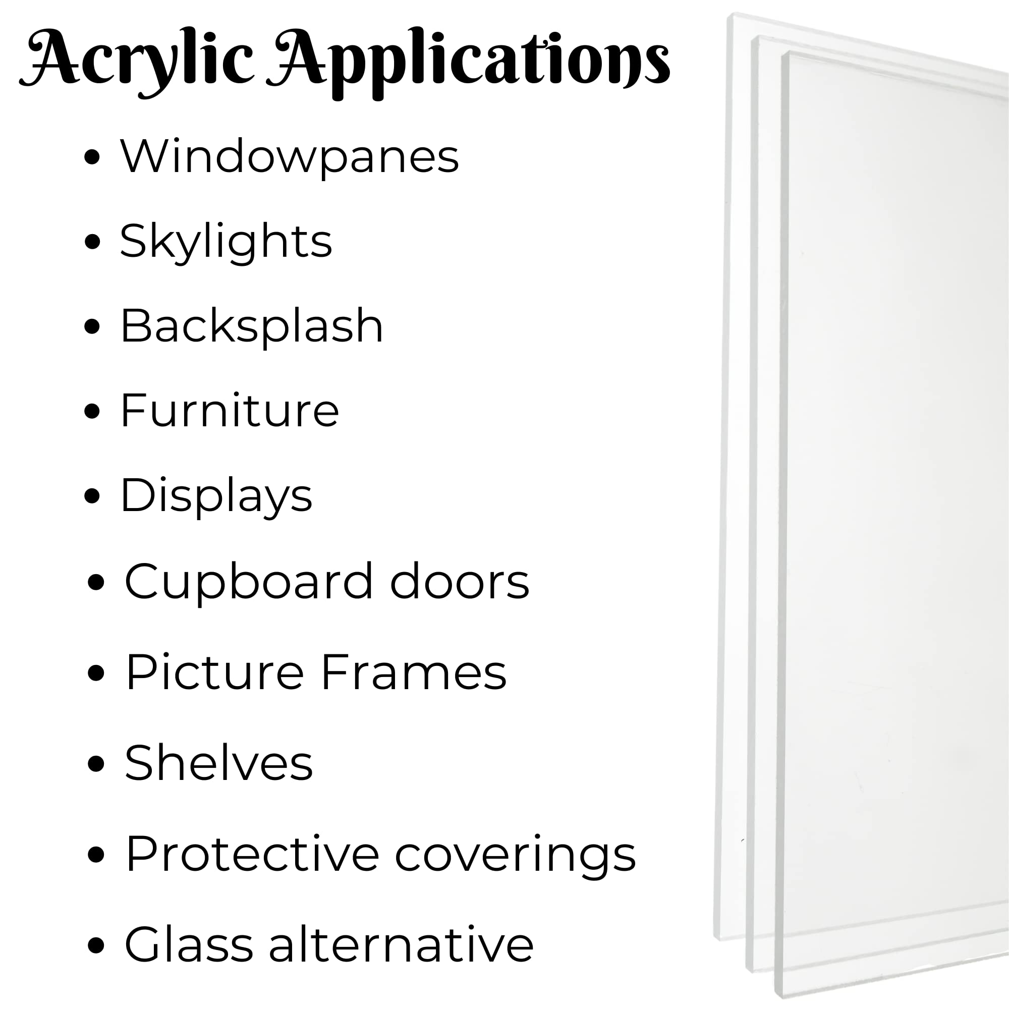 Clear Cast Acrylic Plexiglass Sheet 1 1/4