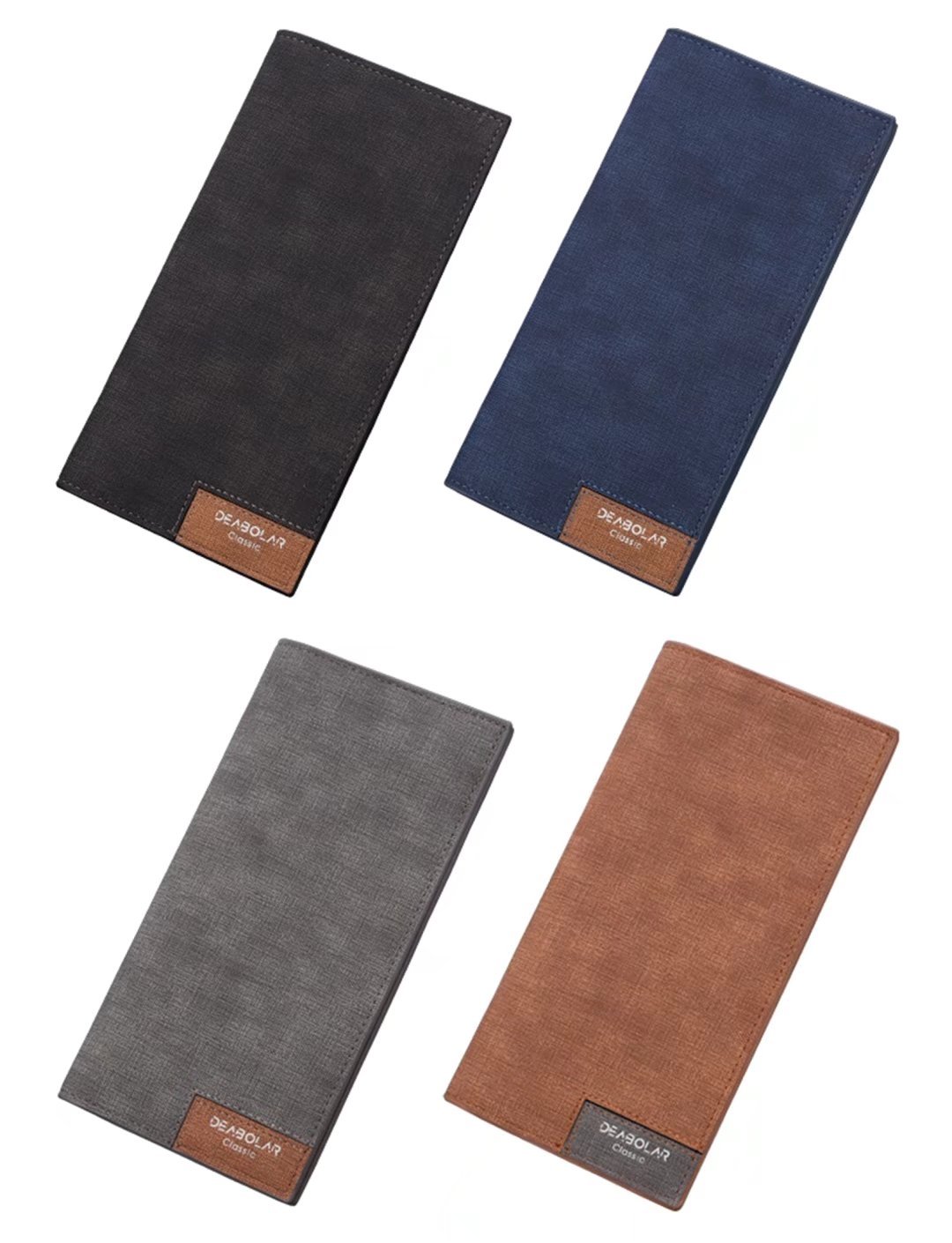 Slim Leather Bifold Wallet for Men - RFID Blocking Credit Card Holder & ID Organizer with Checkbook Slot | Perfect for Business, Travel, and Everyday Use