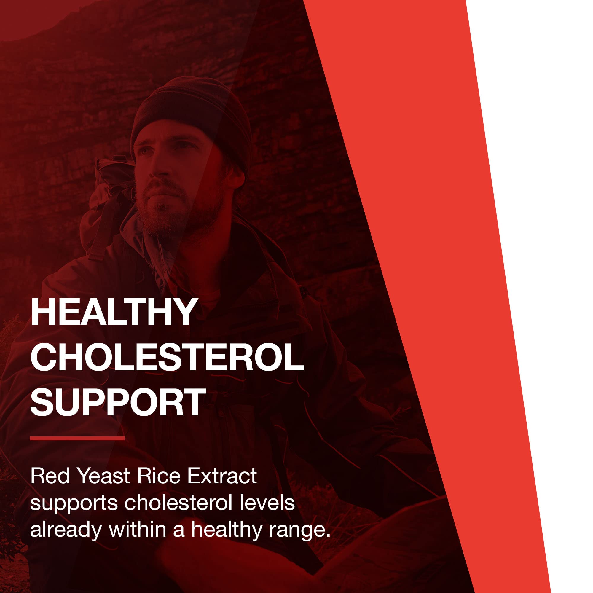 PROTOCOL FOR LIFE BALANCE Organic Red Yeast Rice Supplement 600mg - 90 Vegan Capsules, Dairy-Free & Egg-Free - Supports Heart Health & Cholesterol Balance - Perfect for Daily Wellness Routine