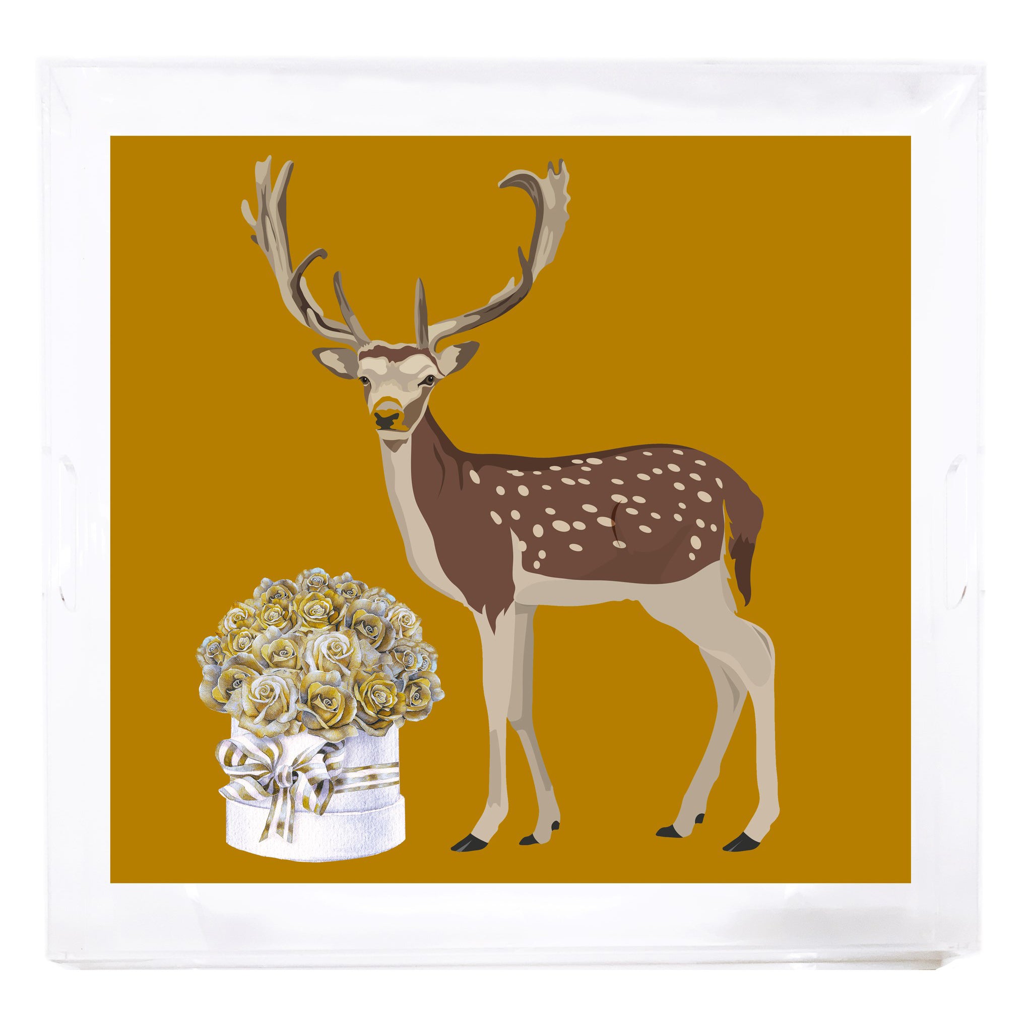 Nicolette Mayer Large Acrylic Trays - Elegant Serving Tray for Dining, Bathroom Organization & Home Decor - Perfect for Entertaining, Vanity Storage & Display