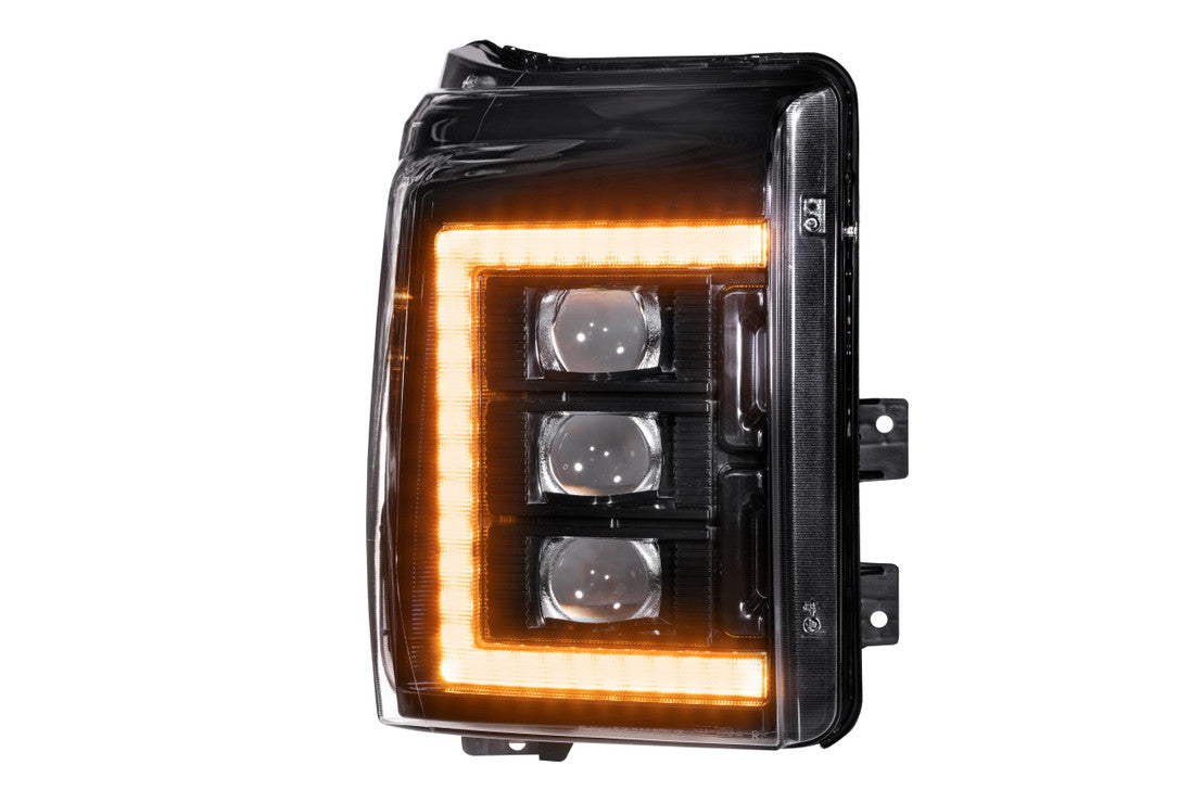 2011-2016 Ford Super Duty XB LED Headlights with Amber DRL - High Performance Off-Road Lighting for Trucks & Night Driving