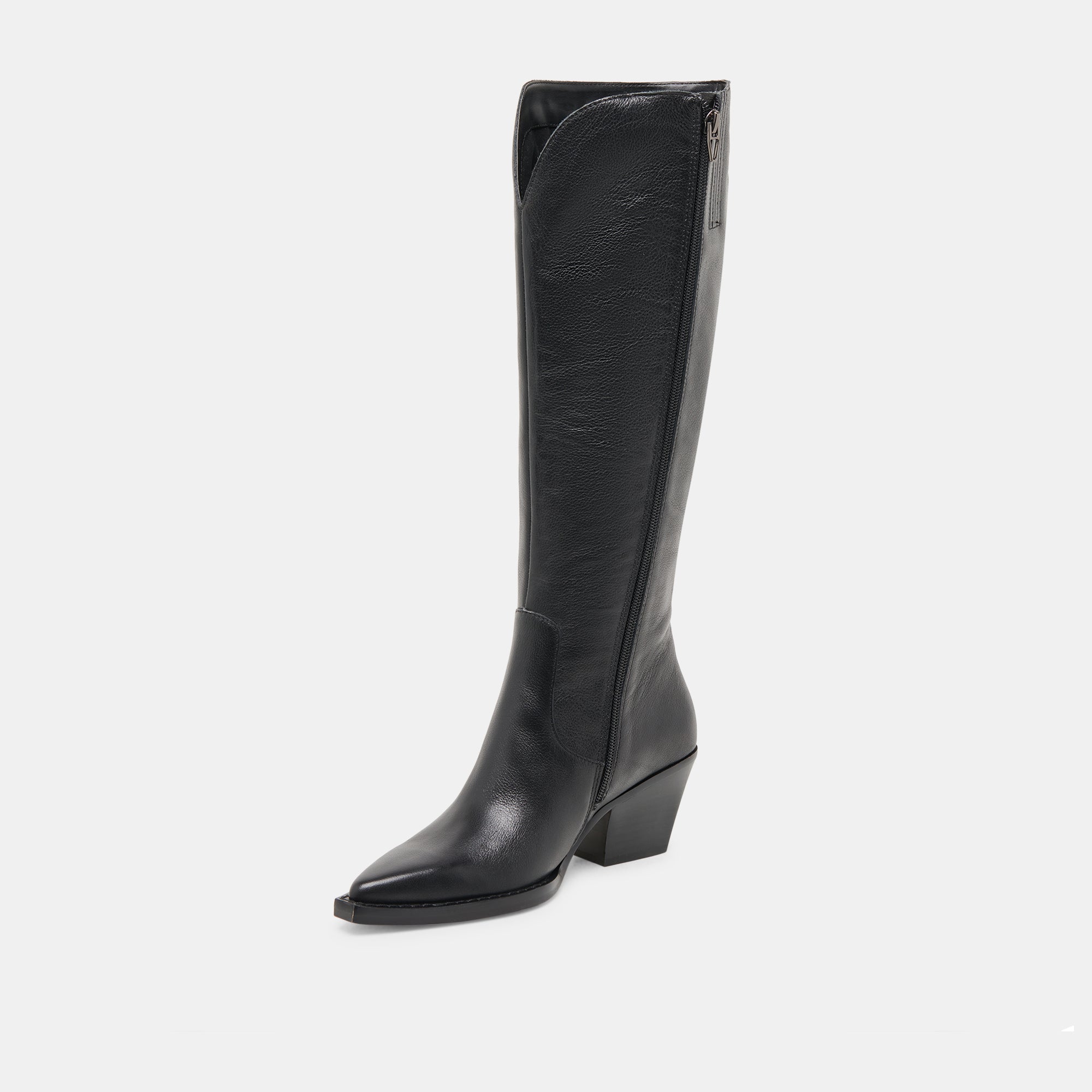 RAJ Wide Calf Leather Boots for Women - Comfortable Black Ankle Boots for Wide Calves - Perfect for Work, Casual Wear & Outdoor Activities