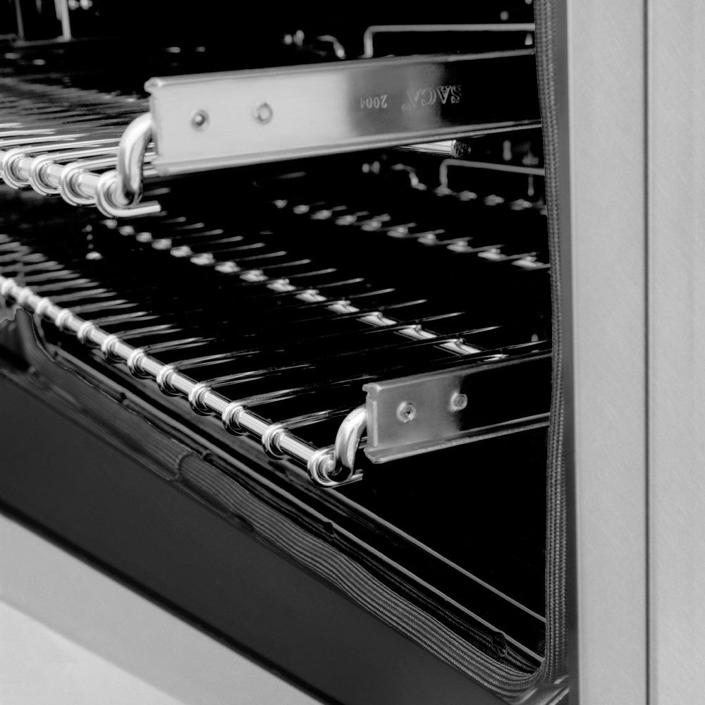ZLINE 36 Inch Professional Kitchen Package - Stainless Steel Dual Fuel Range & Convertible Vent Hood | Perfect for Home Chefs & Modern Kitchens