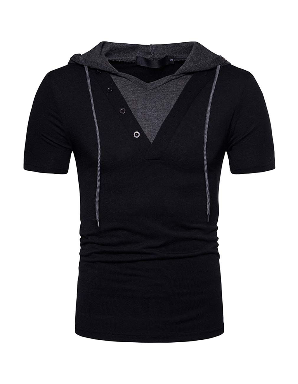 Men's Summer Hipster Hoodie Shirts - Lightweight Short Sleeve Workout T-Shirt Tops for Gym, Running & Casual Wear | Breathable & Comfortable
