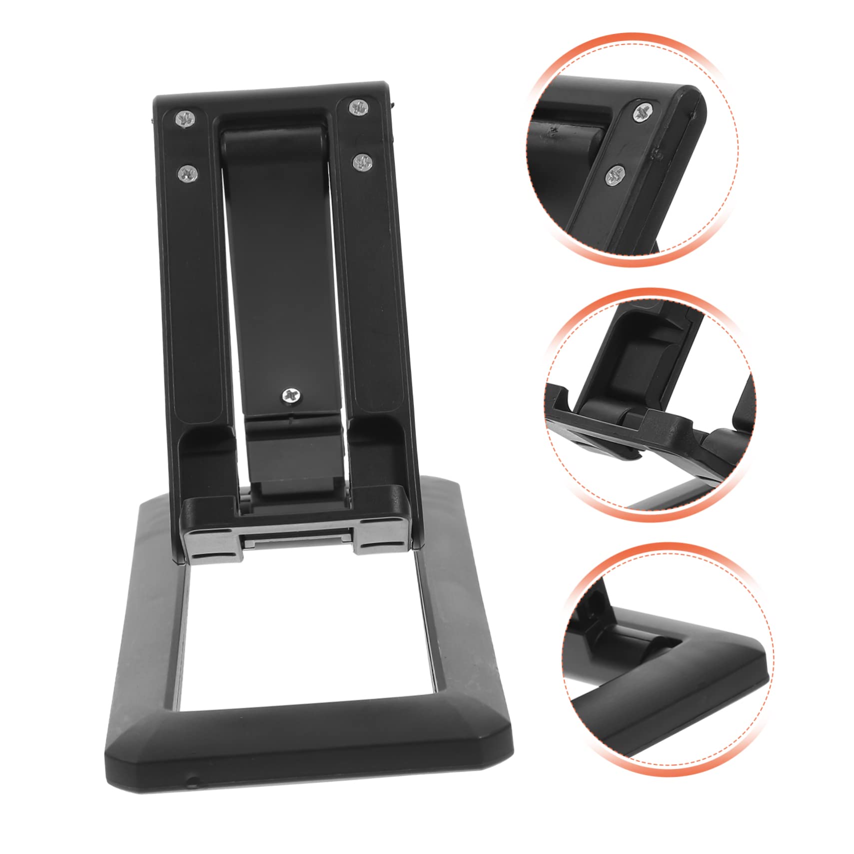 Angoily 6-Pack Adjustable Plastic Phone Stand - Foldable & Telescopic Phone Holder for Desk, Table, Watching Videos & Hands-Free Calling