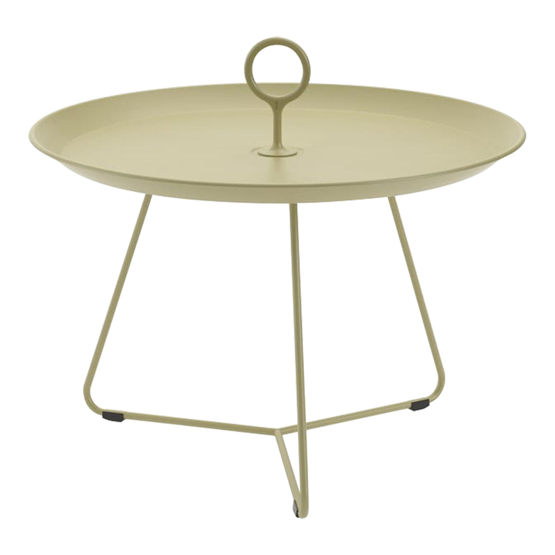 Sturdy Eyelet Outdoor Tray Table - Portable Side Table for Patio, Garden, Pool & Camping - Perfect for Drinks, Snacks & Decor