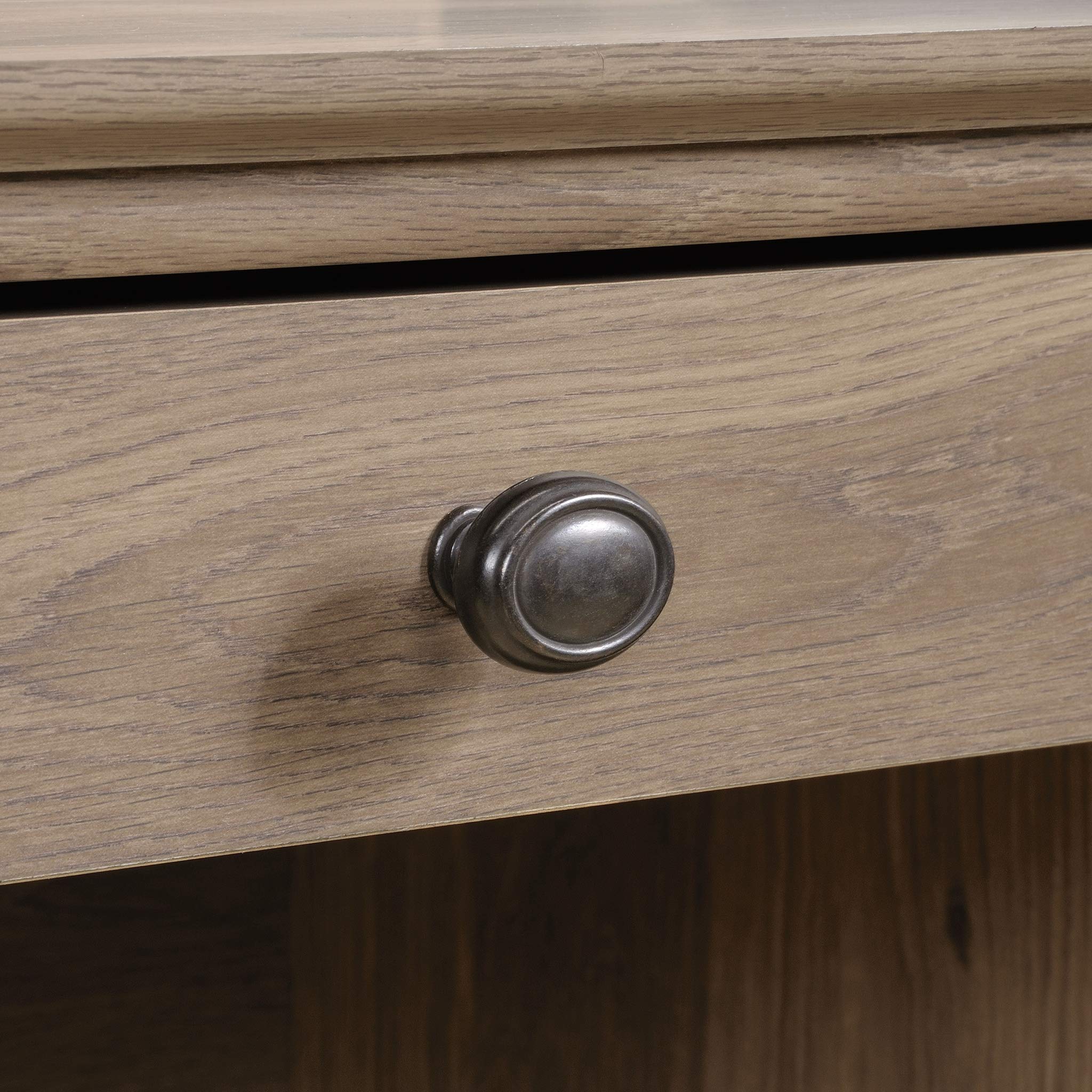 Sauder Barrister Lane Executive Desk - Salt Oak Finish - Stylish Home Office Furniture for Professionals & Remote Work
