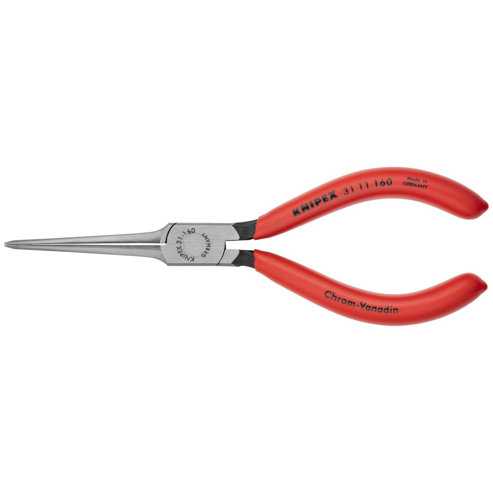 KNIPEX 81 11 250 Pipe Gripping Pliers with Replaceable Plastic Jaws & 31 11 160 Needle Nose Pliers - Professional Plumbing and Electrical Tool Set for DIY, Home Repair, and Industrial Use