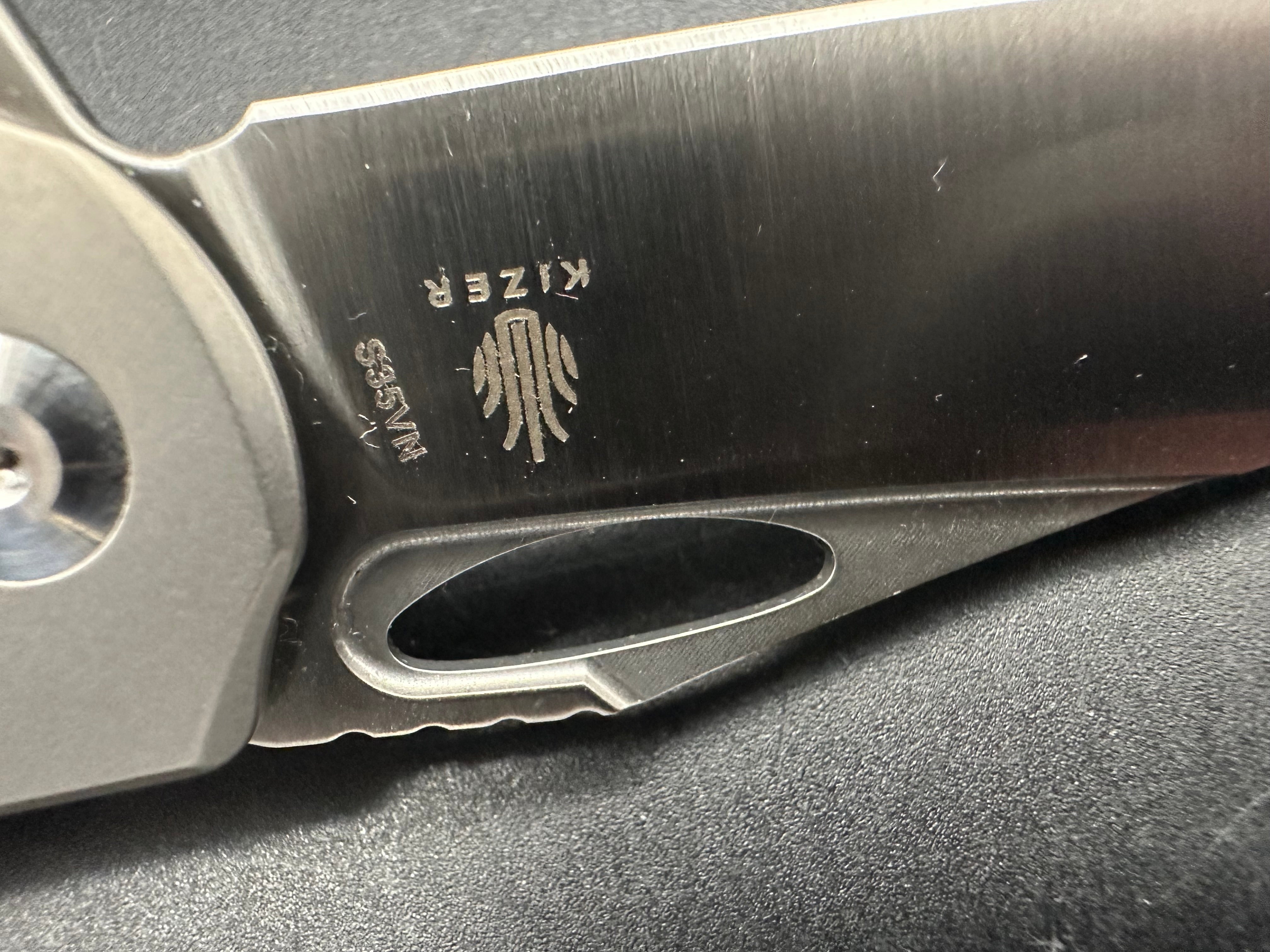 Kizer Assassin Frame Lock Flipper Knife - Premium Titanium Folding Pocket Knife with 3.15