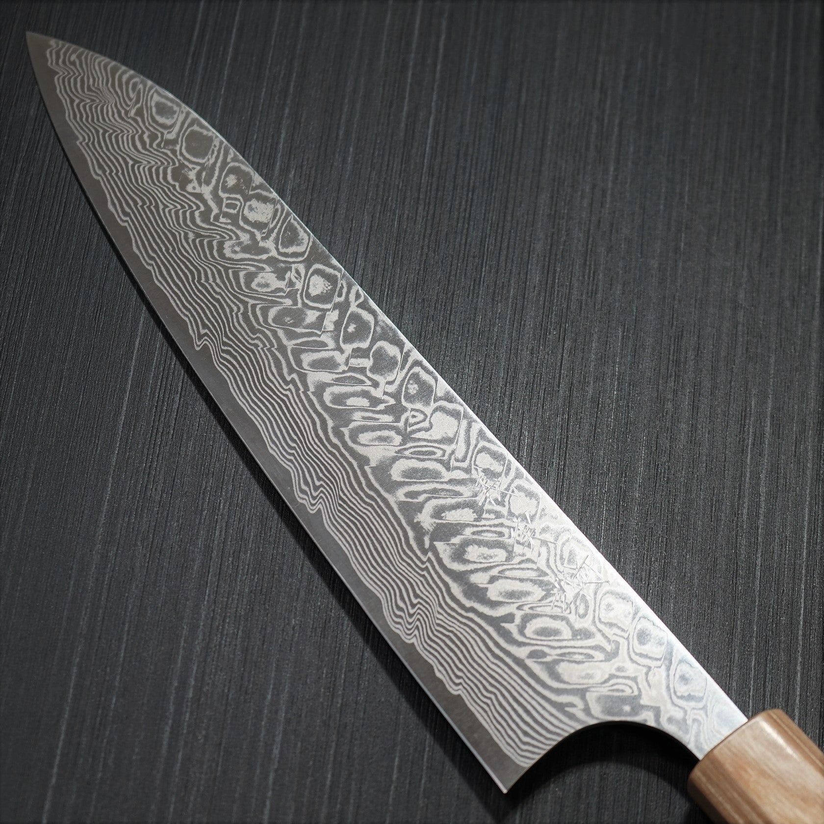 Premium Yoshimi Kato SG2 Super Gold Damascus Gyuto Chef Knife 210mm - Japanese V-Shaped Kitchen Knife with Jarrah Handle for Professional Chefs & Home Cooking, Perfect for Slicing, Dicing & Precision Cutting