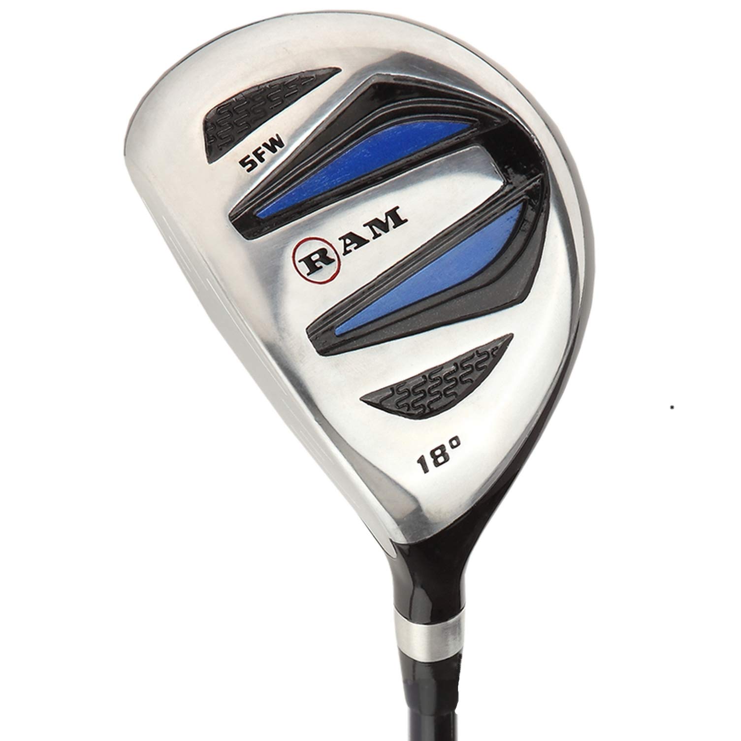 Ram Golf EZ3 Mens Wood Set - Graphite Driver, 3 & 5 Wood Lefty - w/Headcovers, Ideal for Left-Handed Golfers