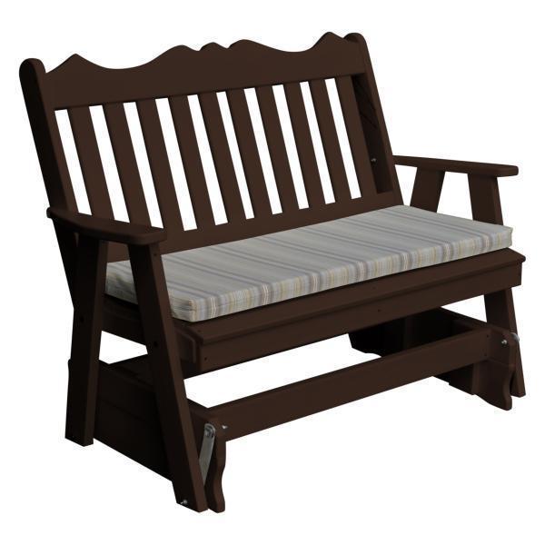A & L Furniture Poly Royal English Glider - Premium Comfort Gliding Chair for Nursery, Living Room & Relaxation - Soft Cushioned Rocking Chair with Smooth Motion - Perfect for Breastfeeding, Reading & Lounging