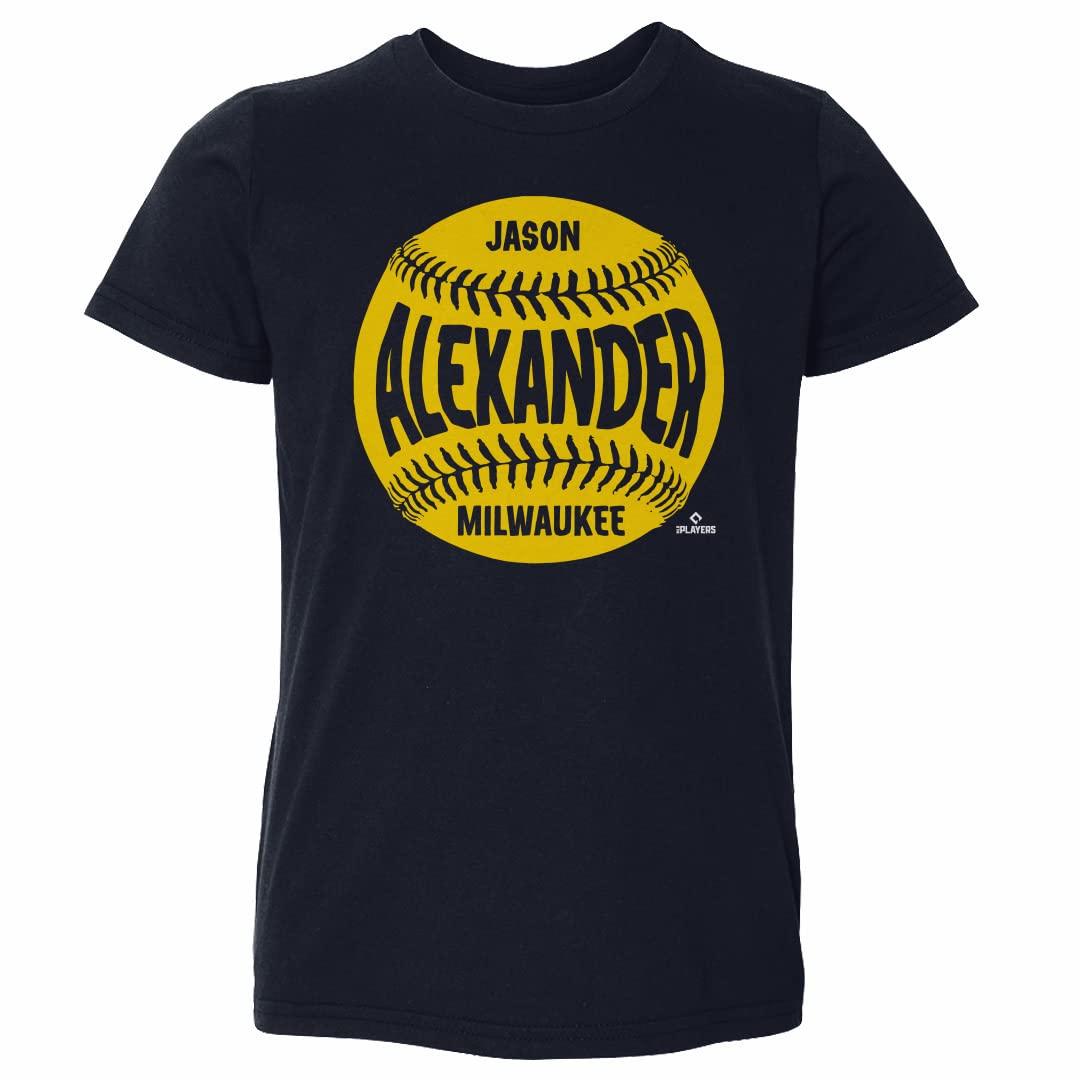Jason Alexander Kids Toddler T-Shirt - Milwaukee Baseball Team Graphic Tee for Boys & Girls - Soft Cotton Playwear for Sports Fans & Casual Outings