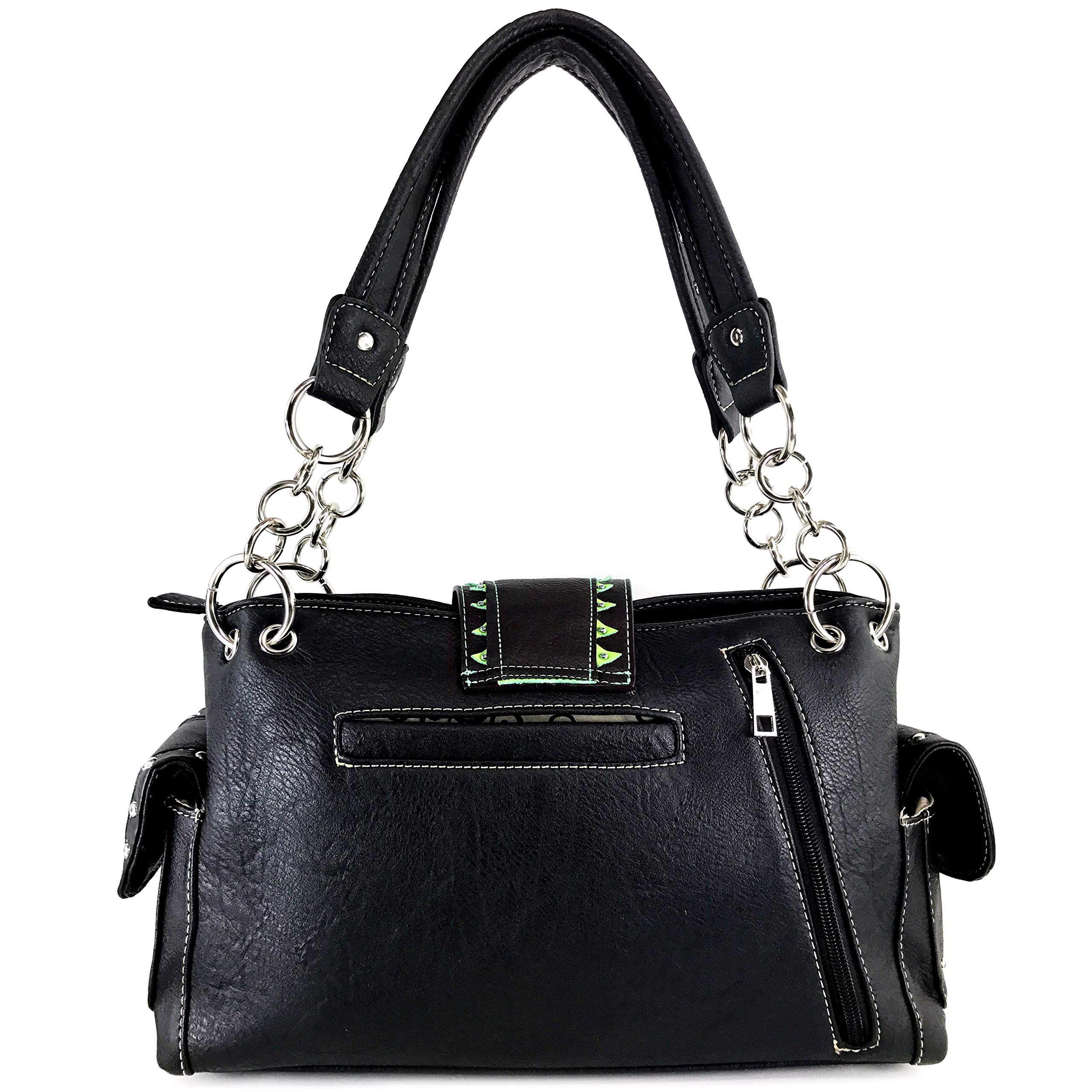 Zelris Women's Concealed Carry Handbag & Wallet Set with Abstract Butterfly Buckle - Stylish CCW Purse for Everyday Carry, Travel, and Outdoor Activities