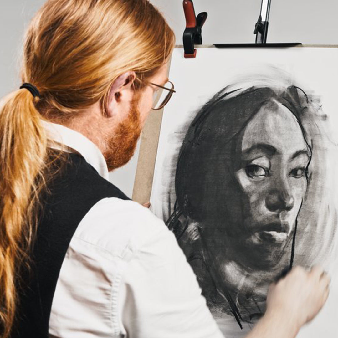 Derwent Charcoal XL Block Tin of 6 - Premium Artist Drawing Charcoal for Sketching & Shading - Perfect for Professional Artists & Art Students - Ideal for Portraits, Landscapes & Still Life Drawings