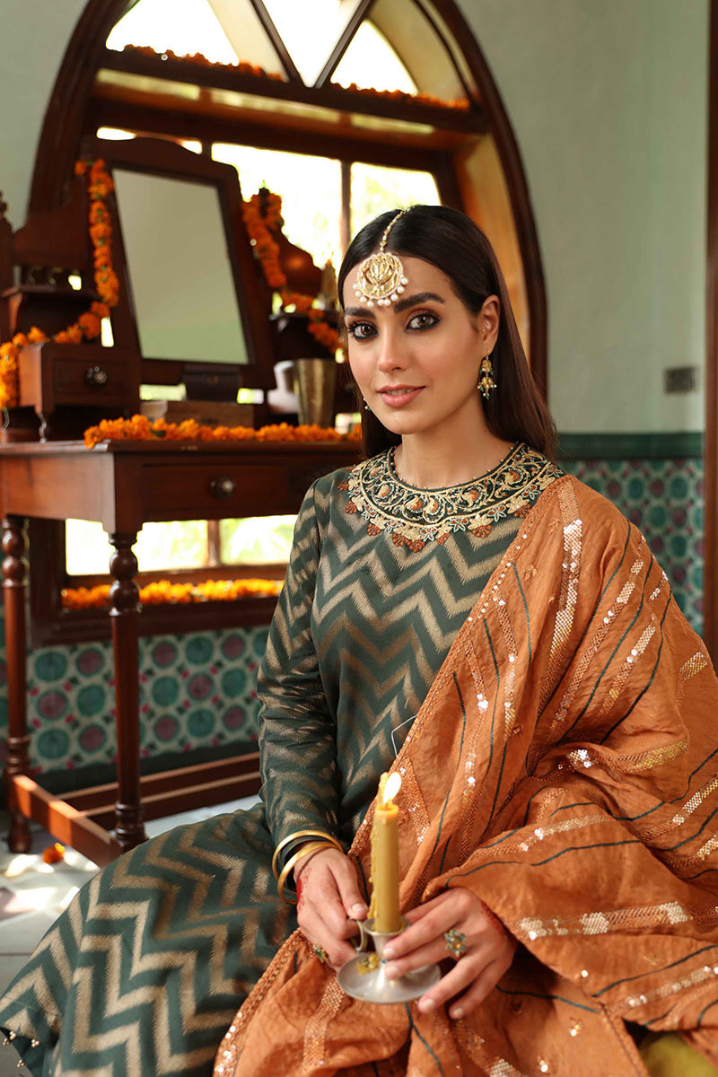 MAUJ E DILAM 3PC Indian Ethnic Dress Set for Women - Traditional Kurta with Dupatta & Palazzo Pants - Perfect for Festivals, Weddings & Cultural Events