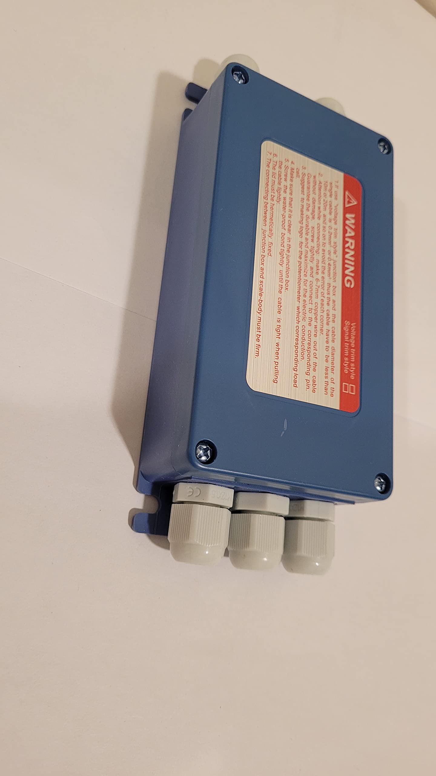 4-Channel Plastic Junction Box for Load Cells - High Precision Weighing Junction Box with Potentiometer for Floor Scales & Weighbridges (5-Hole 4-Wire Design) - Ideal for Industrial Weighing Systems & Agricultural Applications