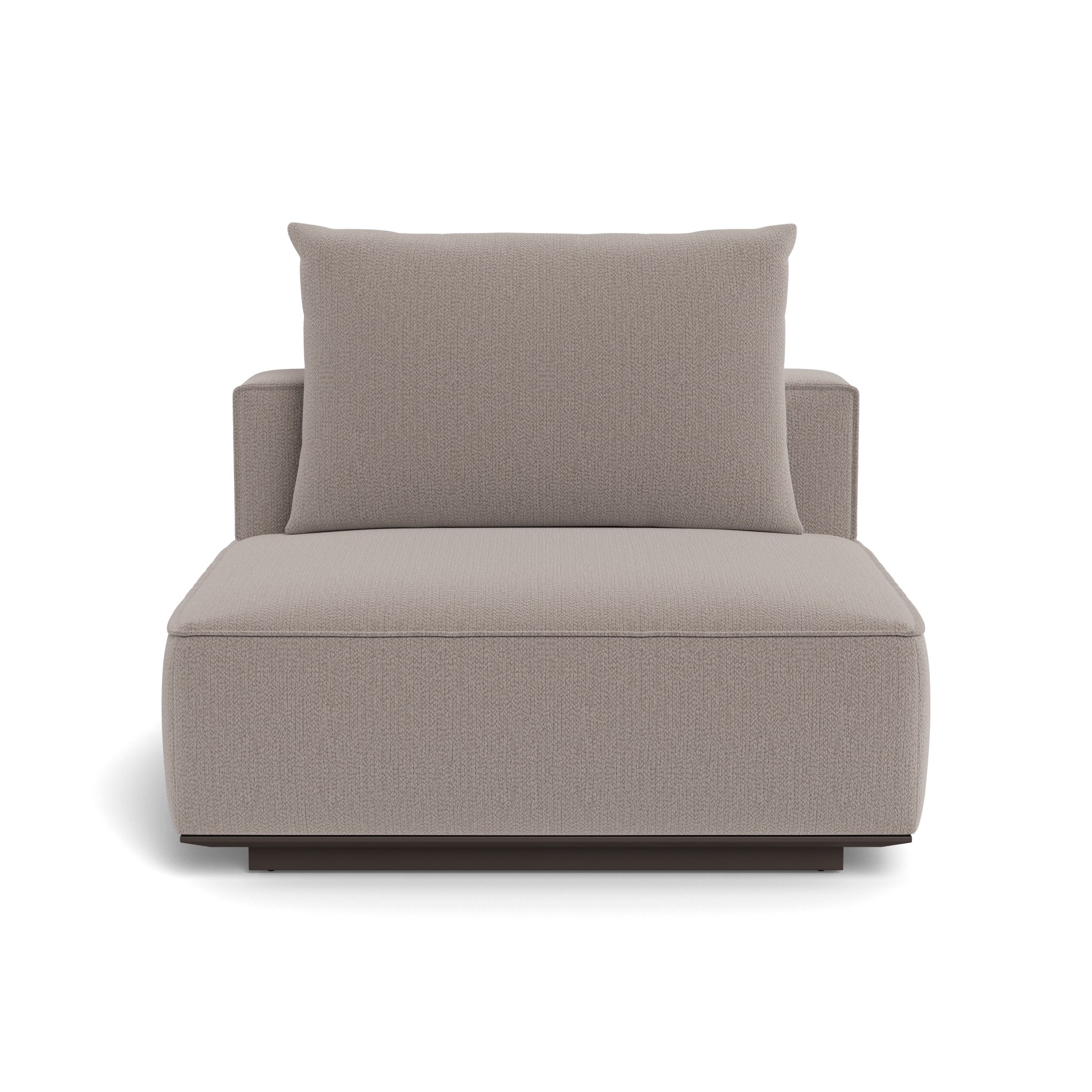 Santorini Outdoor Armless Single Chair - Patio Lounge Chair for Poolside, Garden, and Backyard Relaxation