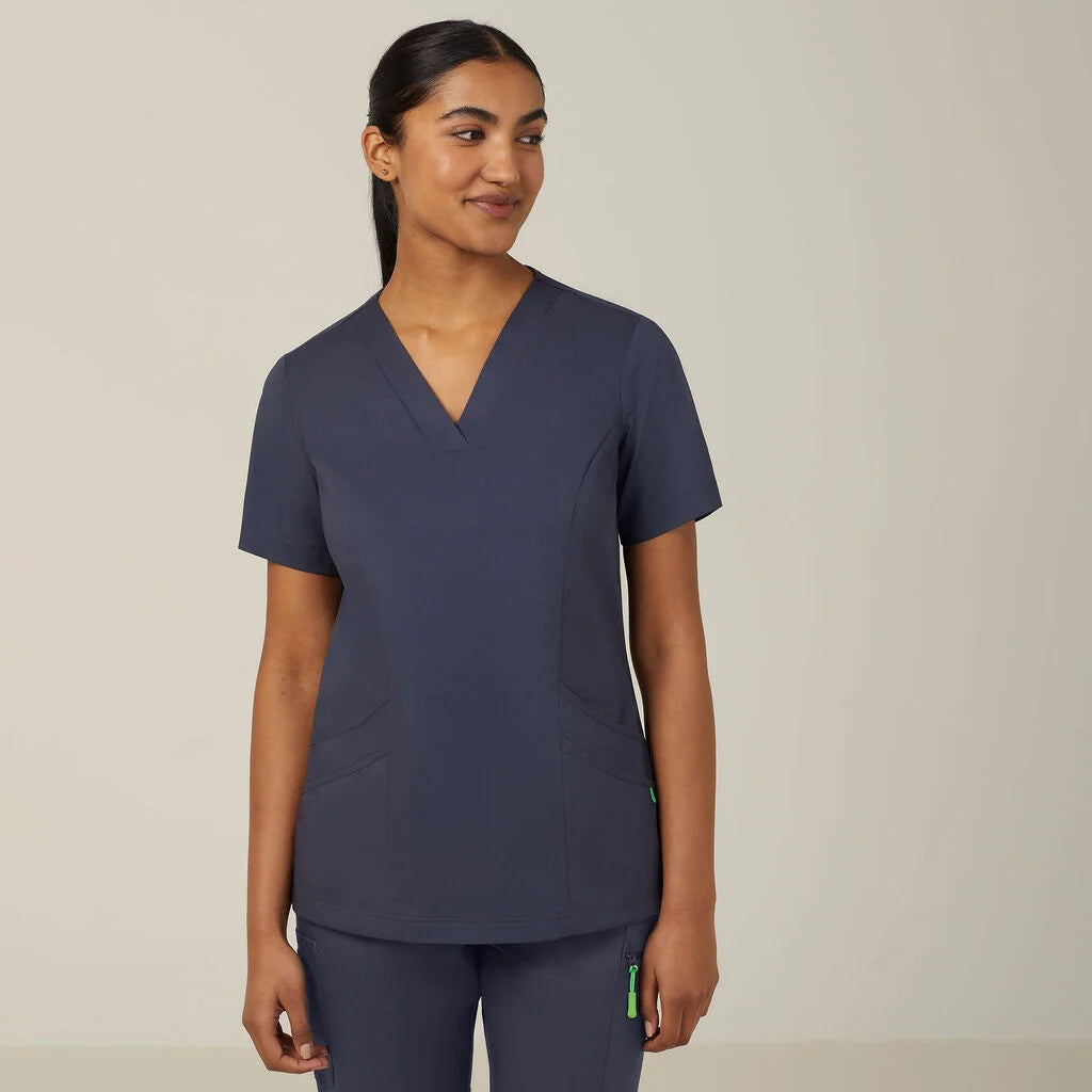 Next Generation Antibacterial Active Florence Scrub Top - Breathable Medical Uniform for Nurses & Healthcare Professionals - Perfect for Hospitals, Clinics & Long Shifts