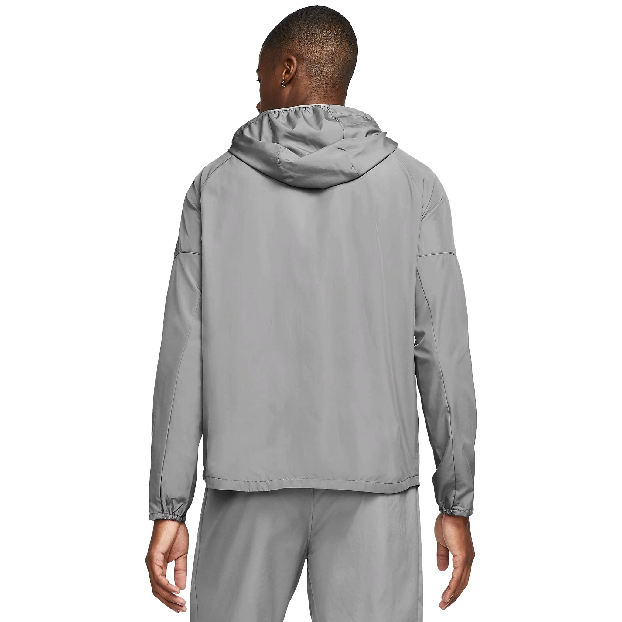 Nike Miler Repel Challenger Grey Windbreaker & Pants Set - Waterproof Running Jacket with Matching Joggers for Men - Perfect for Outdoor Jogging, Hiking & Gym Workouts
