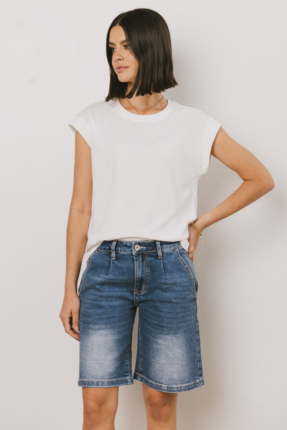 Arlo Women's Fashion Top in White - Soft & Comfortable Blouse for Casual Wear, Office, and Date Night Outfits