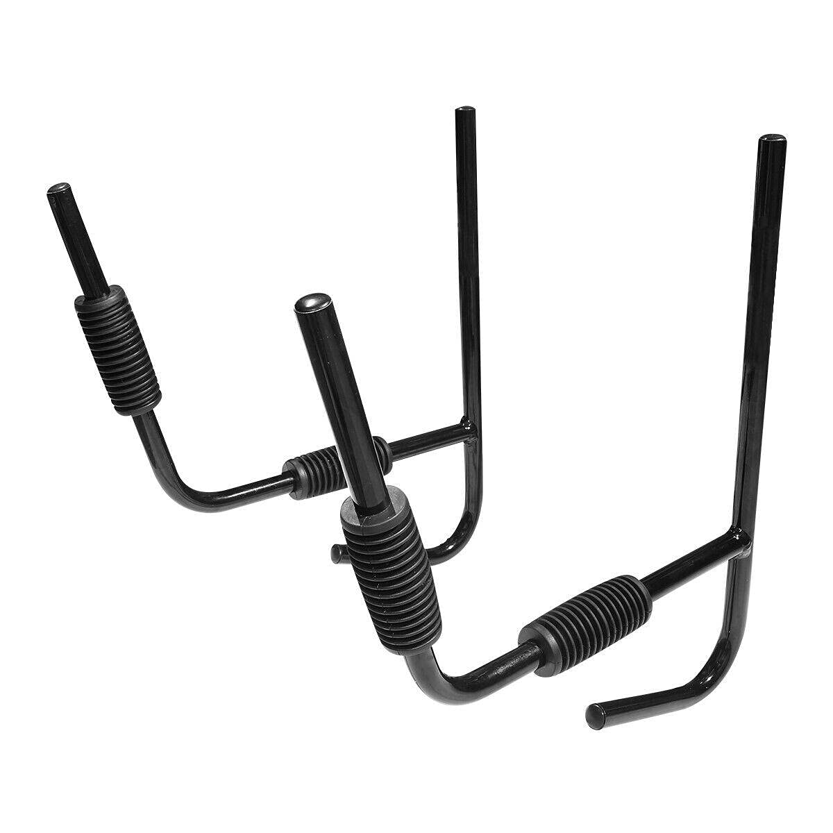 Silvesrt 3-Pair Black Kayak Wall Mount Rack - Heavy Duty Folding Storage System for Kayaks, Canoes & Surfboards | Space-Saving Garage & Home Organization | Perfect for Outdoor Enthusiasts & Water Sports Gear Storage
