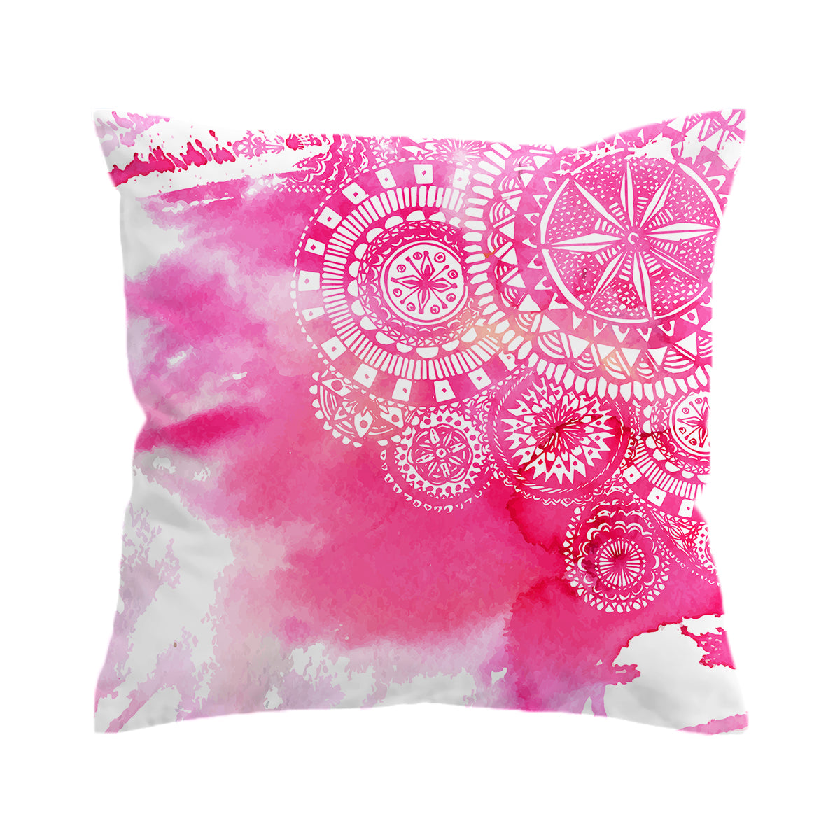 Bohemian Delight Pillow Cover - Handmade Cotton Decorative Throw Pillow Case for Sofa, Bed & Couch - Perfect for Boho Home Decor, Living Room & Bedroom Accent