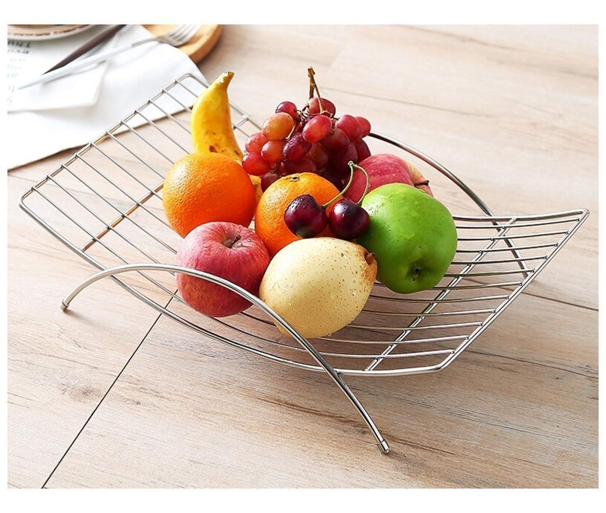 Stainless Steel Cake Stand with Dome Lid - Modern Minimalist Fruit Bowl & Candy Dish for Living Room | Perfect for Parties, Dessert Display, and Home Decor