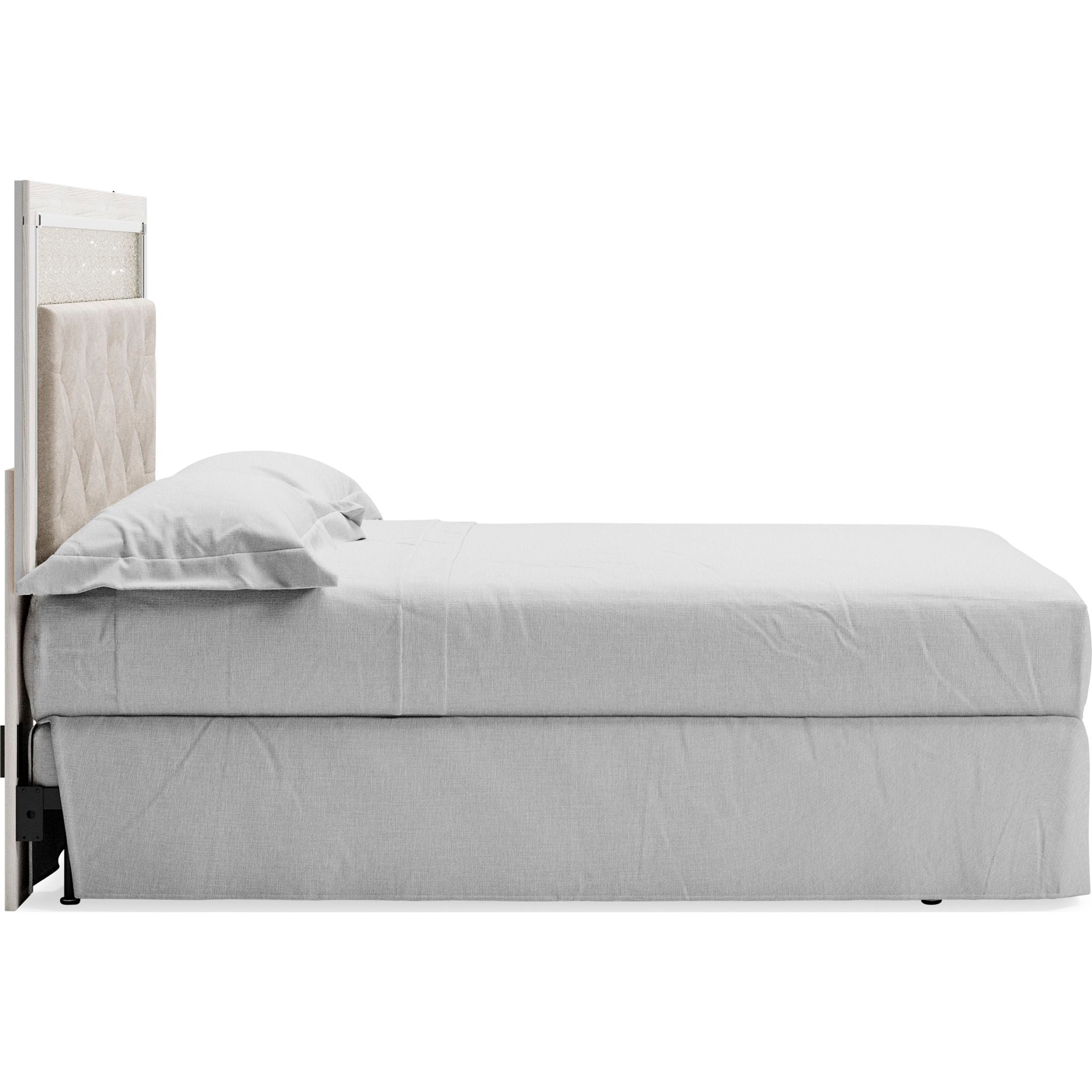 Altyra Twin Headboard in White - Modern Upholstered Bed Frame Headboard for Kids & Guest Rooms - Perfect for Bedroom Decor & Space Saving