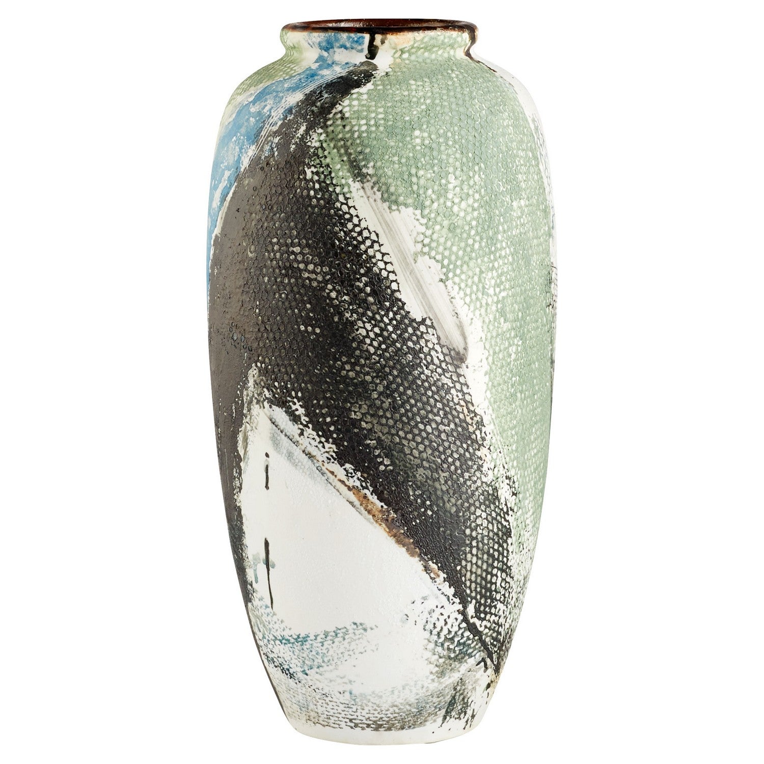 Cyan Design 11428 Seabrook Vase - Multi-Colored Large Decorative Vase for Home Décor, Living Room Centerpiece, Wedding & Event Decorations