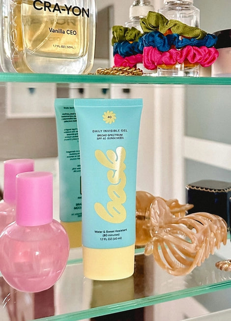 Bask SPF 40 Daily Invisible Gel Sunscreen - Oil-Free, Non-Greasy Face & Body Sun Protection for Outdoor Activities, Beach & Sports