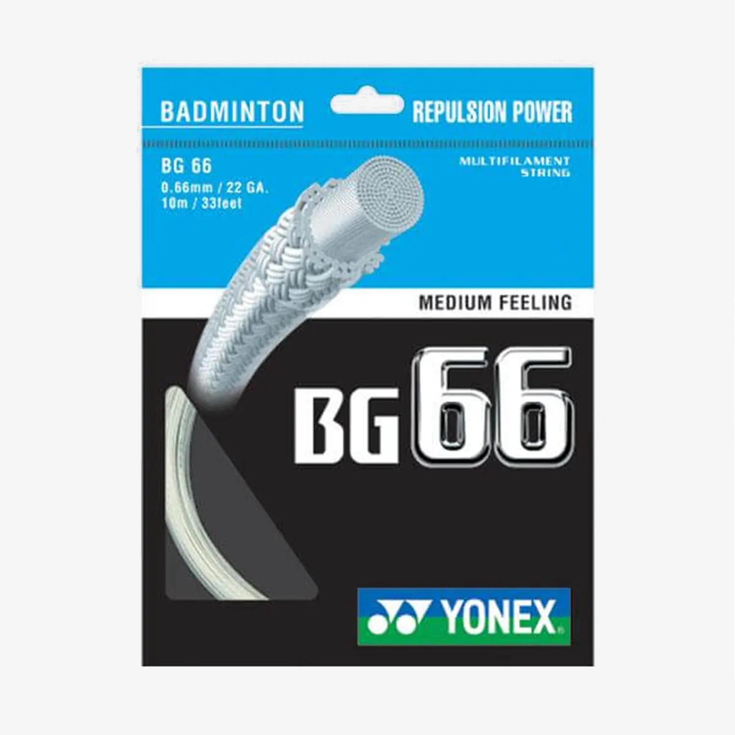 Yonex BG 66 10m Badminton String - High Performance, Durable (9 Color Options) for Professional & Recreational Players | Perfect for Tournaments & Training Sessions