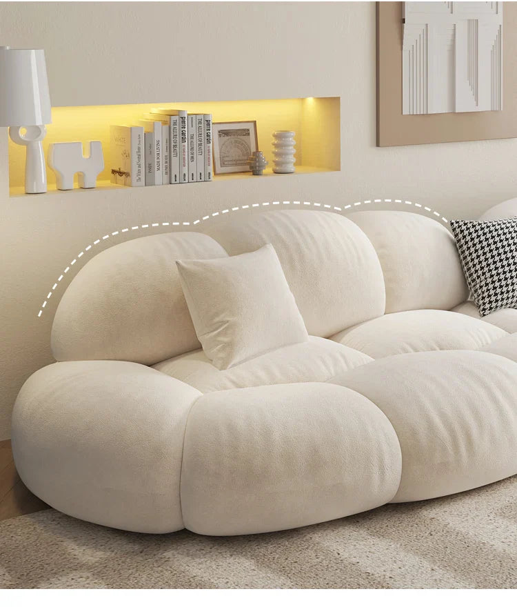 Modular Loveseat for Living Room - Contemporary Velvet Sofa Set with Chaise Lounge | Perfect for Small Spaces, Apartments & Cozy Home Decor