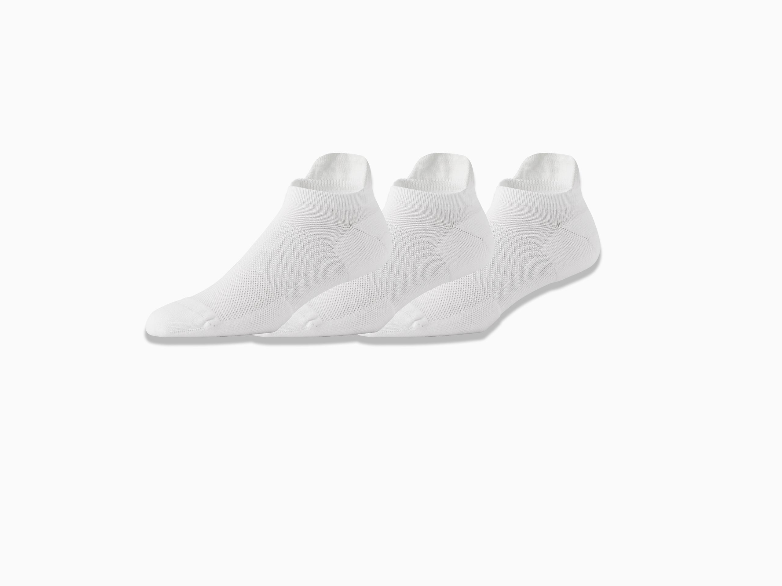 Performance Ankle Socks for Women & Men - 3 Pack Vintage White Athletic Socks for Running, Gym, Yoga & Everyday Comfort