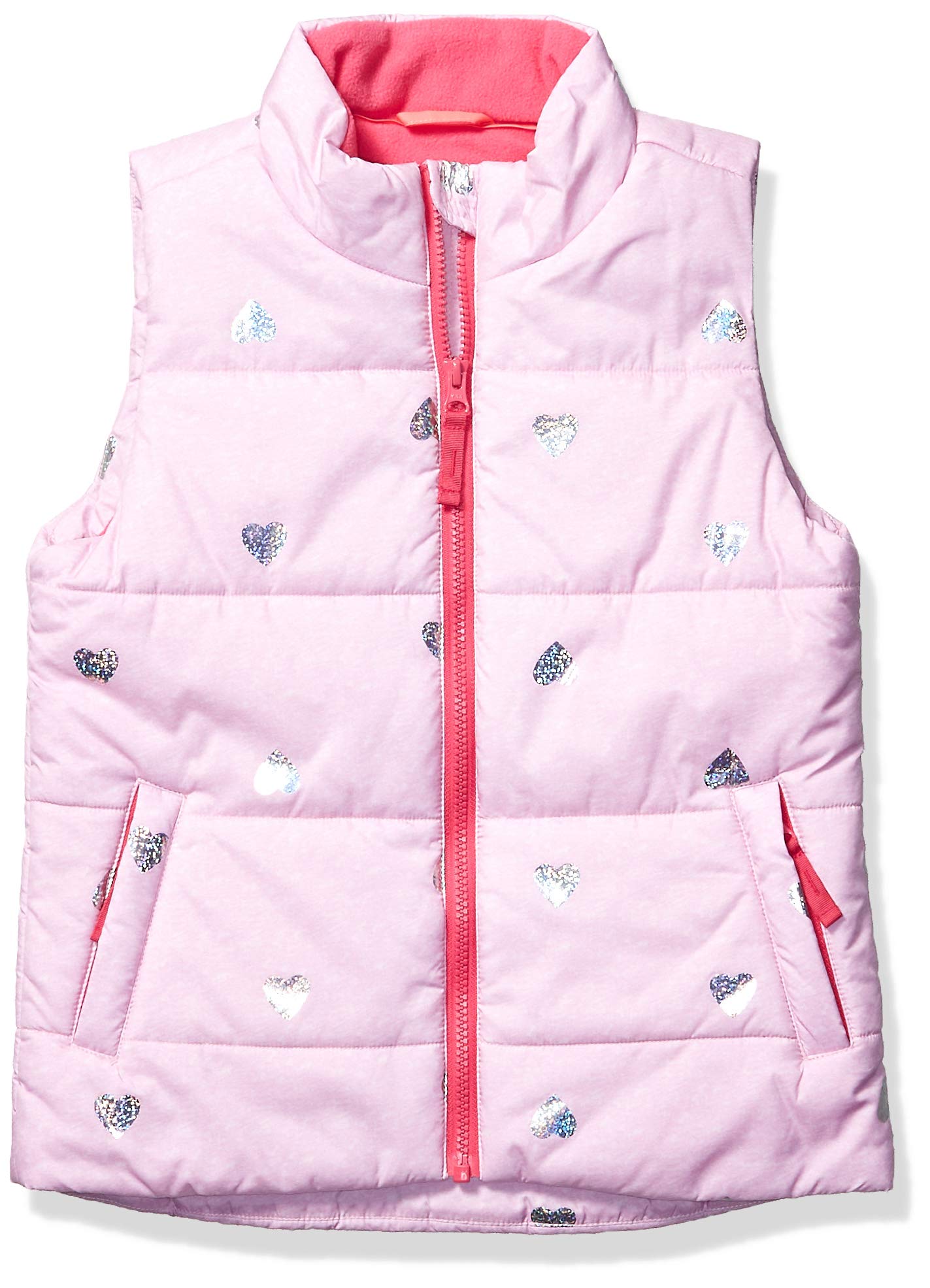 Amazon Essentials Girls & Toddlers Heavyweight Puffer Vest - Warm Winter Outerwear for Kids Outdoor Play & School Activities