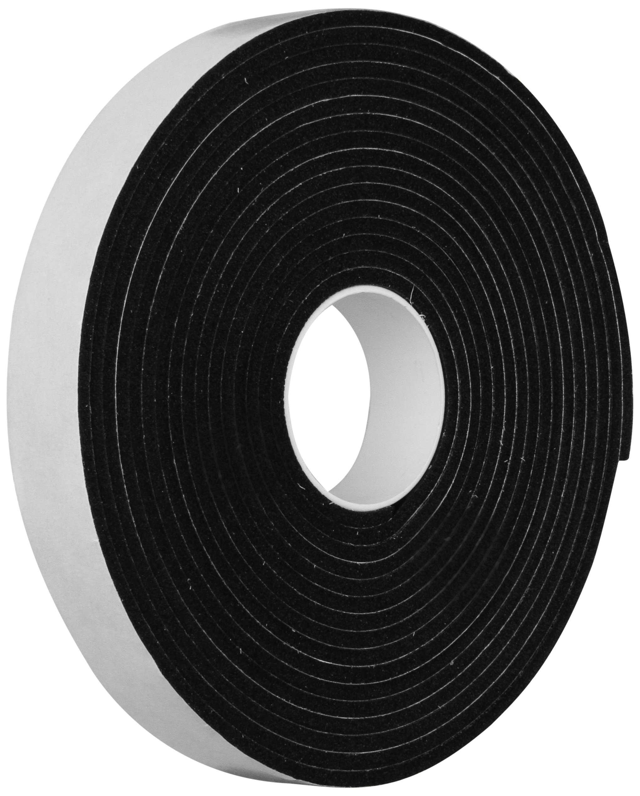 3M Vinyl Foam Tape 4508 Black - 1/2 Inch Wide x 36 Yards Long - High Density Adhesive Foam Tape for Weatherproofing, Sound Dampening & Vibration Isolation - Perfect for Automotive, HVAC & Home Improvement Projects