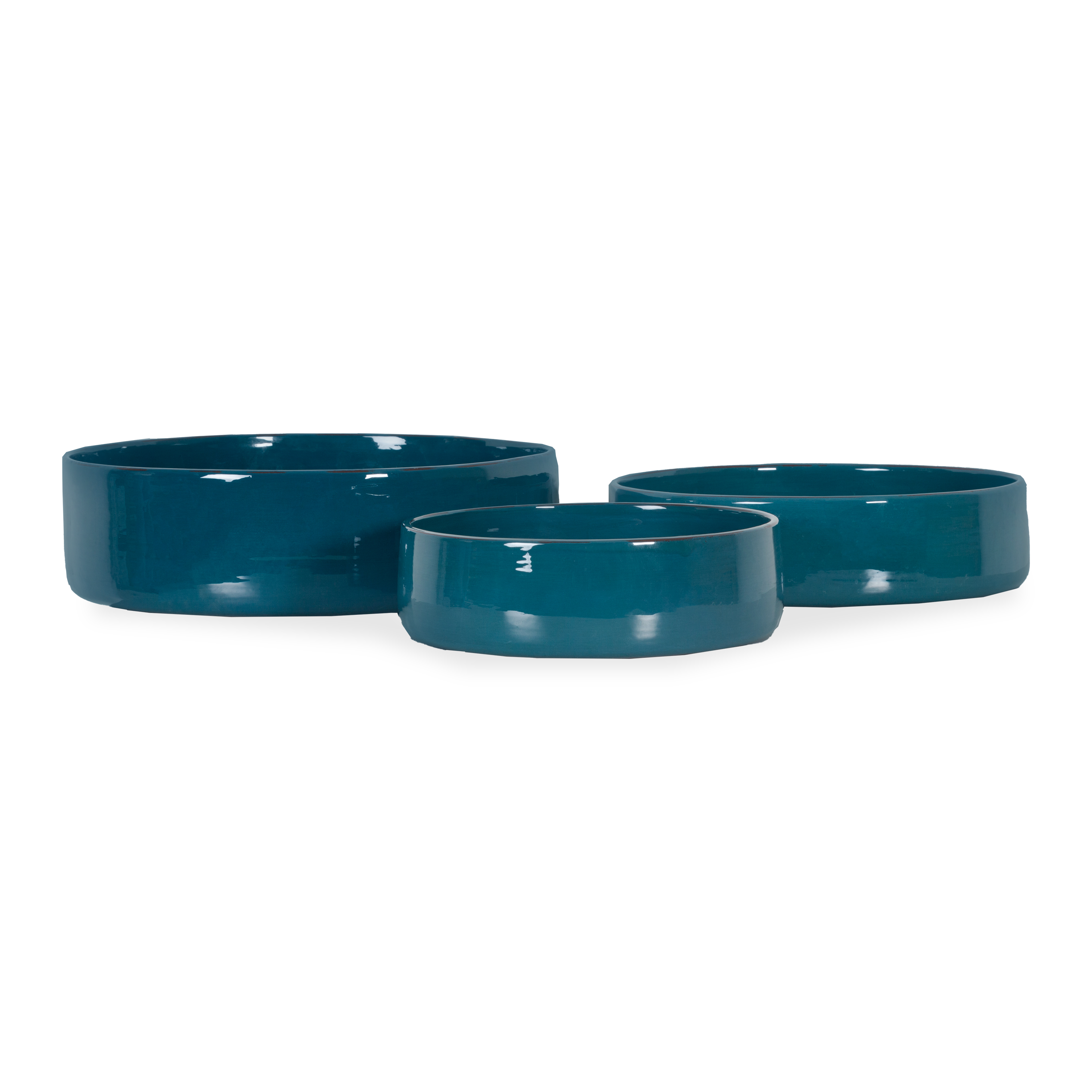 Premium Ceramic Bowl Set - Blue Handmade Pottery for Soup, Salad & Dessert - Elegant Dinnerware for Home & Restaurant Use